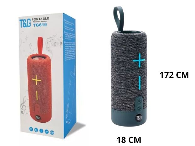 &u+ PARLANTE BT BLUETOOTH TG-619 MP3 / BT / FM / AUX